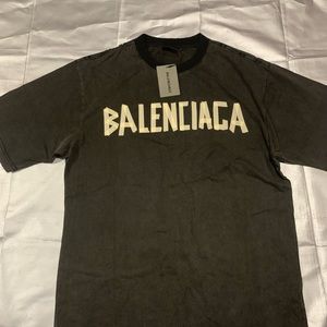 balenciaga tape tee